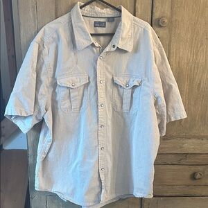 RK Brand Tan Pearl Snap buttons 4XL  Casual Wear